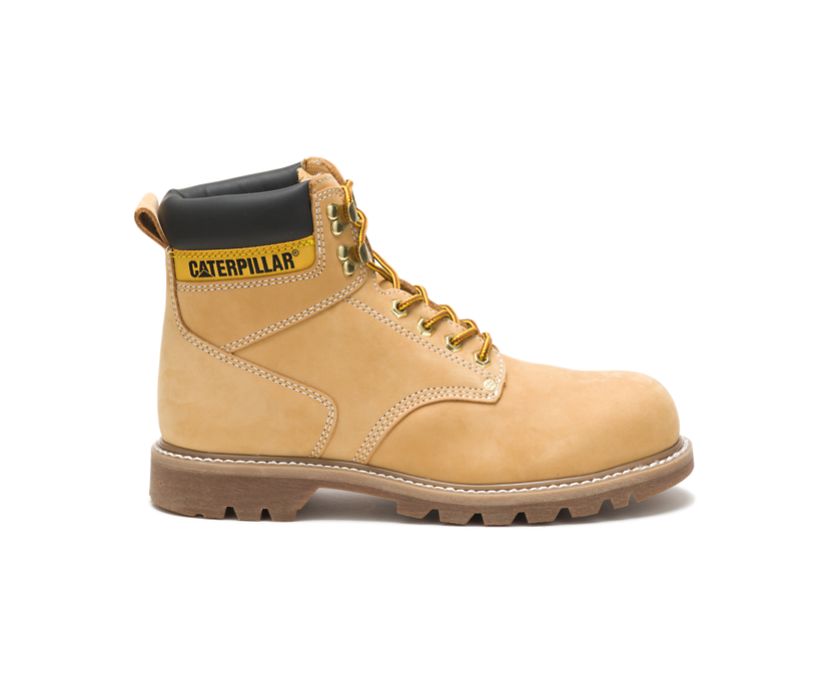 Caterpillar Second Shift Steel Toe - Lyse Brune Vernestøvler Herre - Norge ( DOQJY-8374 )